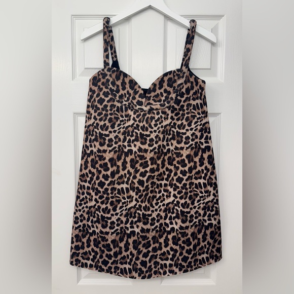 ANTHROPOLOGIE Leopard Mini Dress (XS) - Picture 5 of 7